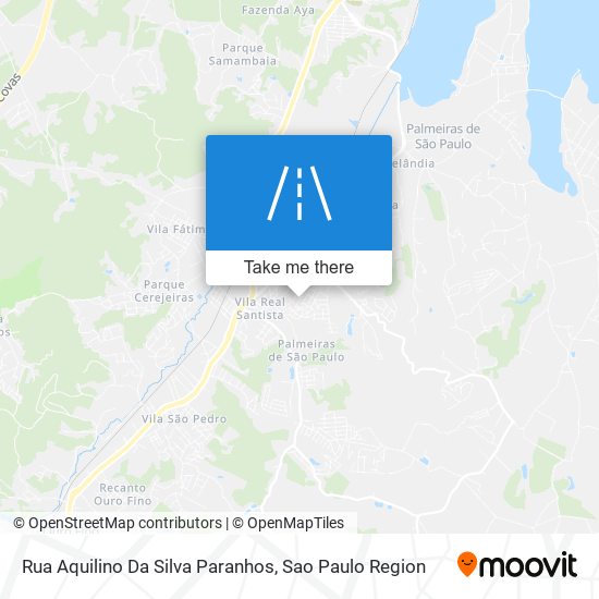 Mapa Rua Aquilino Da Silva Paranhos