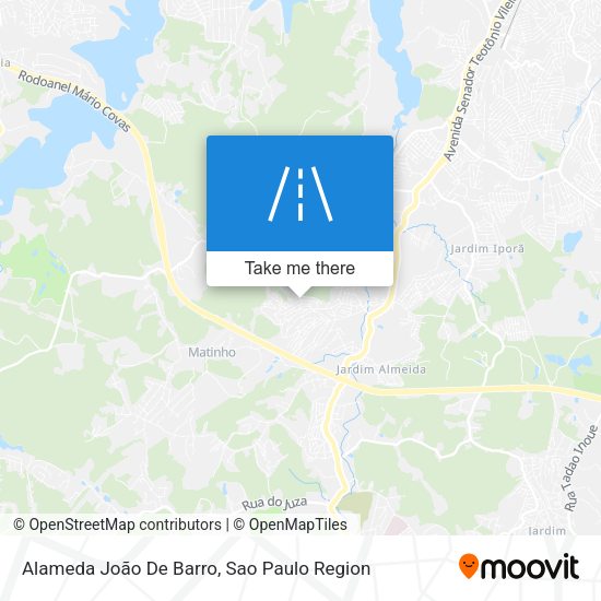 Alameda João De Barro map