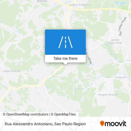 Rua Alessandro Antoniano map