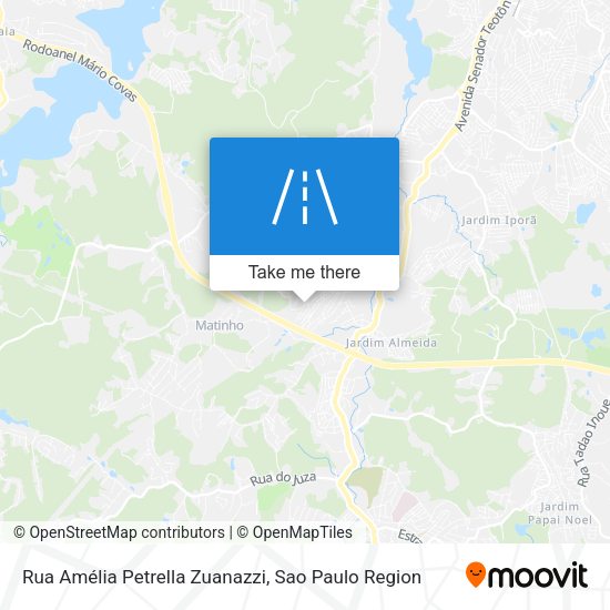 Rua Amélia Petrella Zuanazzi map
