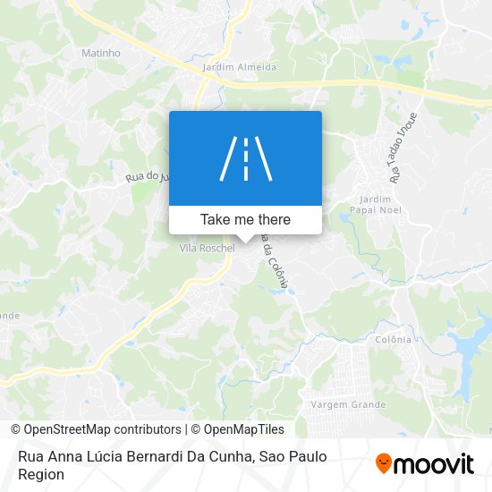 Rua Anna Lúcia Bernardi Da Cunha map