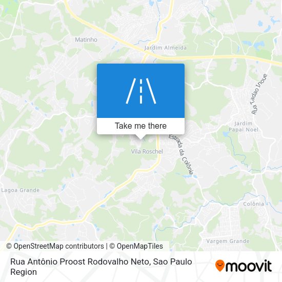Rua Antônio Proost Rodovalho Neto map