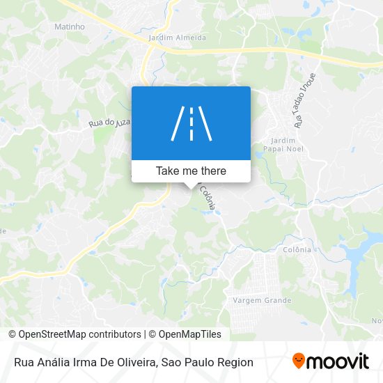 Rua Anália Irma De Oliveira map