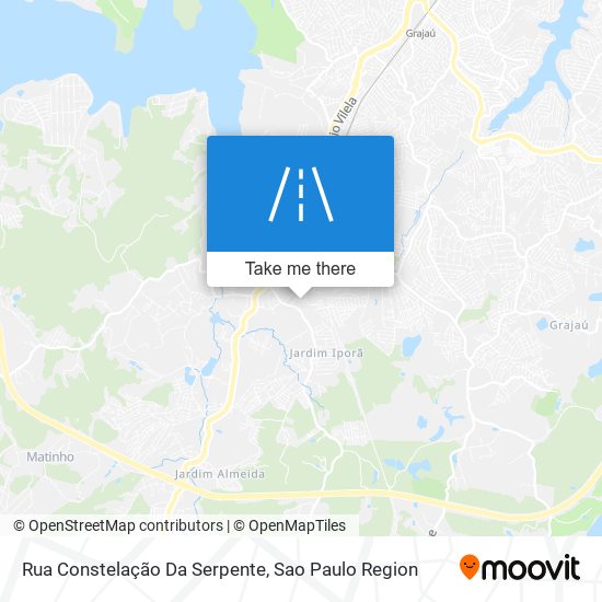 Mapa Rua Constelação Da Serpente