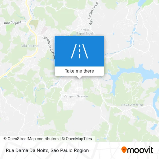 Rua Dama Da Noite map