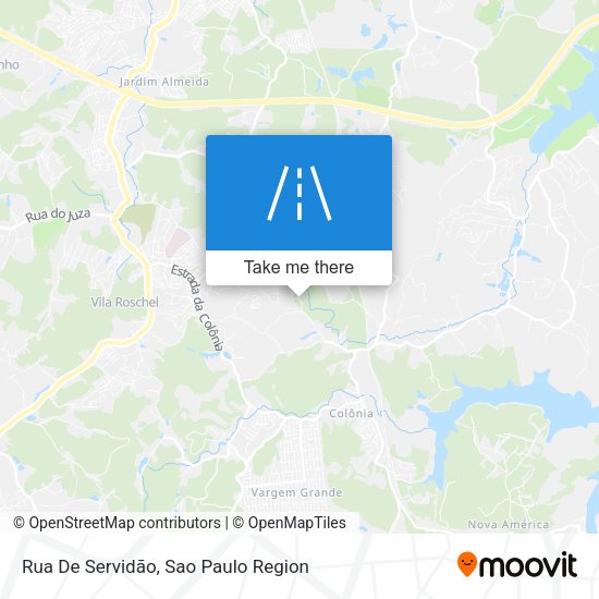 Rua De Servidão map