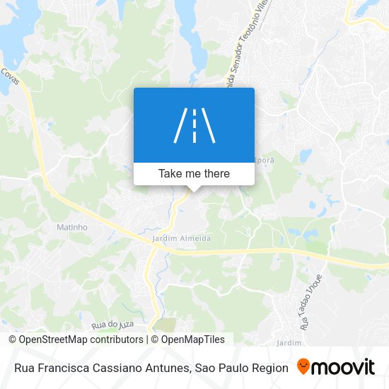 Rua Francisca Cassiano Antunes map