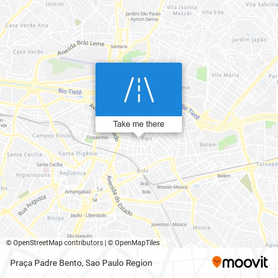 Praça Padre Bento map