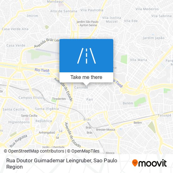 Mapa Rua Doutor Guimademar Leingruber