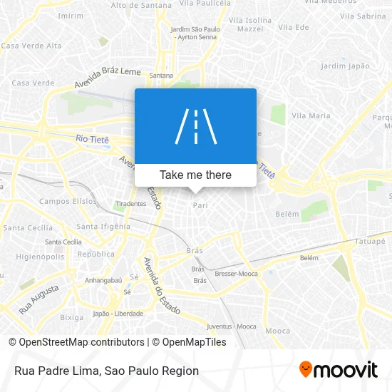 Rua Padre Lima map