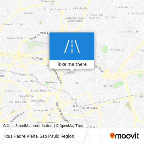 Rua Padre Vieira map