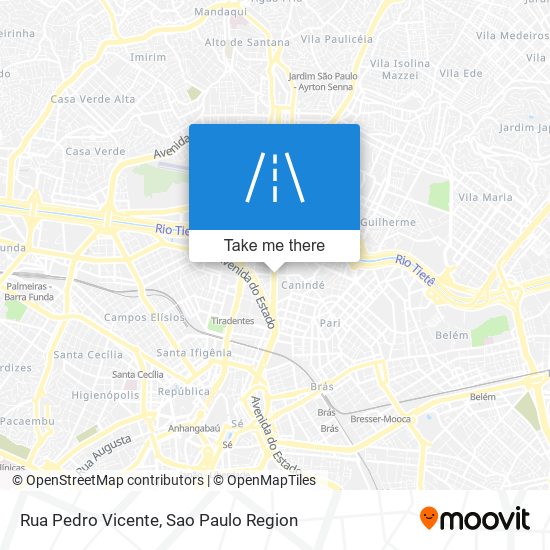 Mapa Rua Pedro Vicente