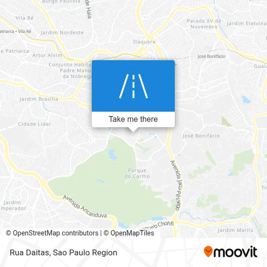 Rua Daitas map