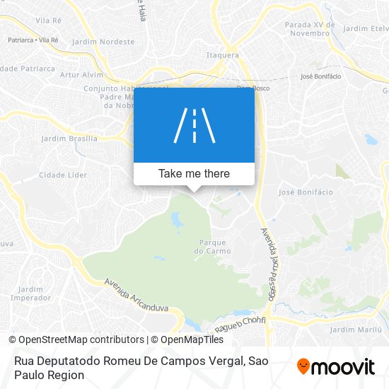 Mapa Rua Deputatodo Romeu De Campos Vergal