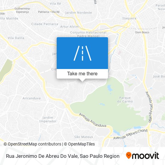 Rua Jeronimo De Abreu Do Vale map