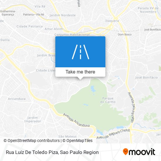 Mapa Rua Luíz De Toledo Piza