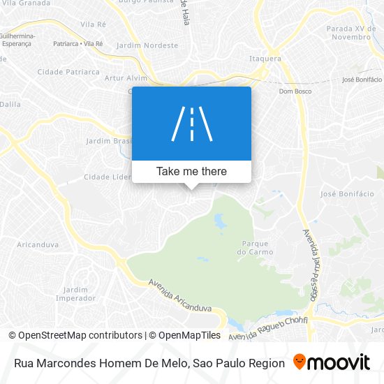 Mapa Rua Marcondes Homem De Melo