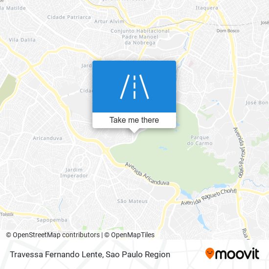 Mapa Travessa Fernando Lente