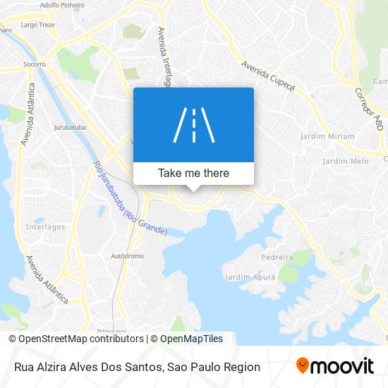 Mapa Rua Alzira Alves Dos Santos