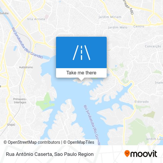 Rua Antônio Caserta map