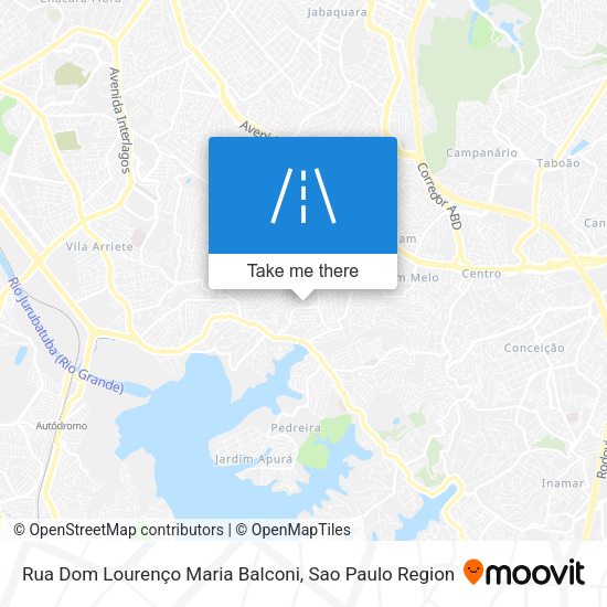 Rua Dom Lourenço Maria Balconi map