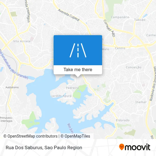 Rua Dos Saburus map