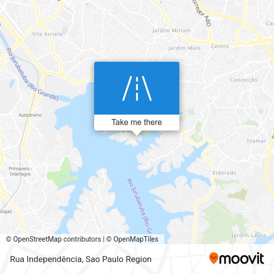Rua Independência map