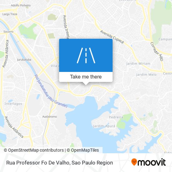 Mapa Rua Professor Fo De Valho