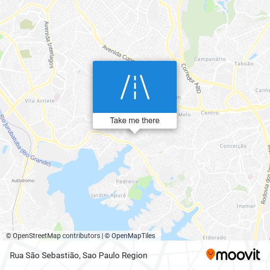 Mapa Rua São Sebastião