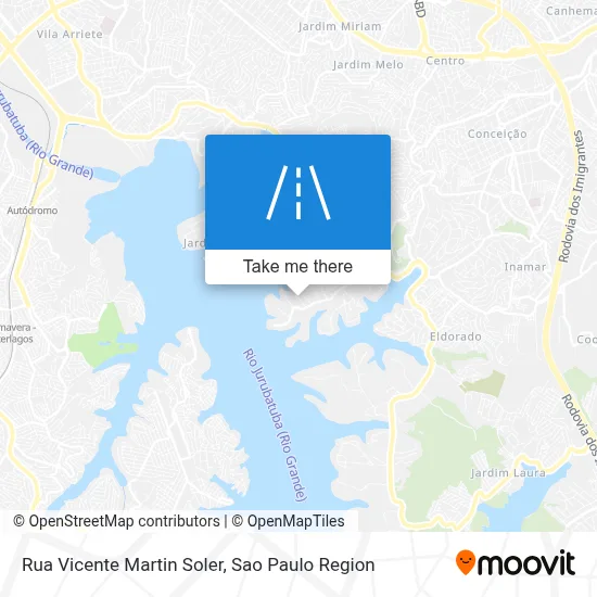 Rua Vicente Martin Soler map