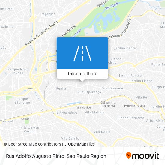 Mapa Rua Adolfo Augusto Pinto
