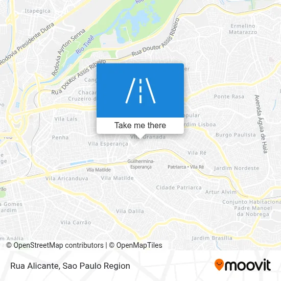 Rua Alicante map