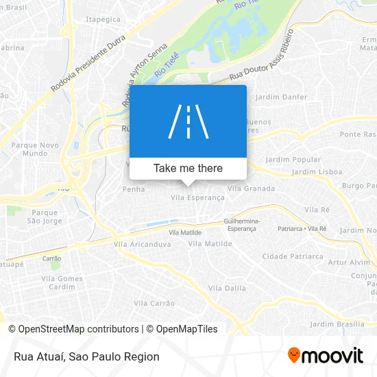 Rua Atuaí map
