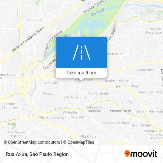 Rua Axuá map