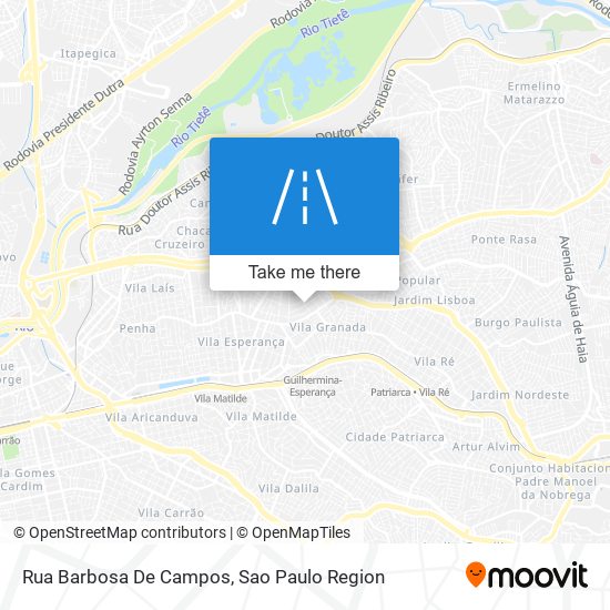 Mapa Rua Barbosa De Campos