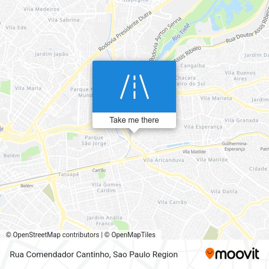Rua Comendador Cantinho map