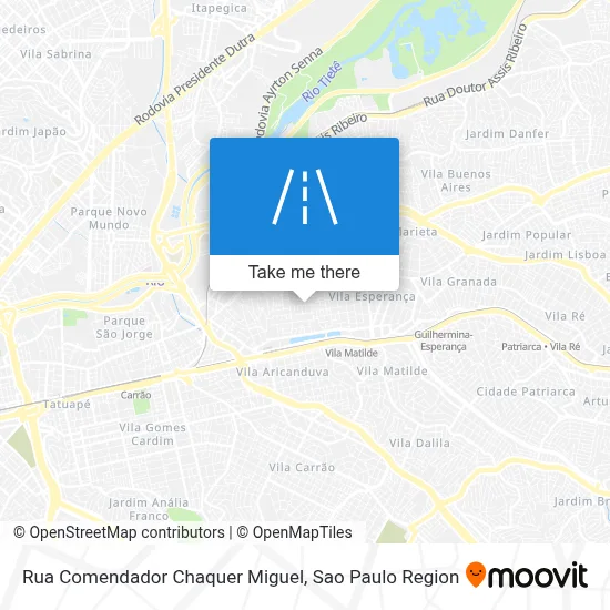 Rua Comendador Chaquer Miguel map