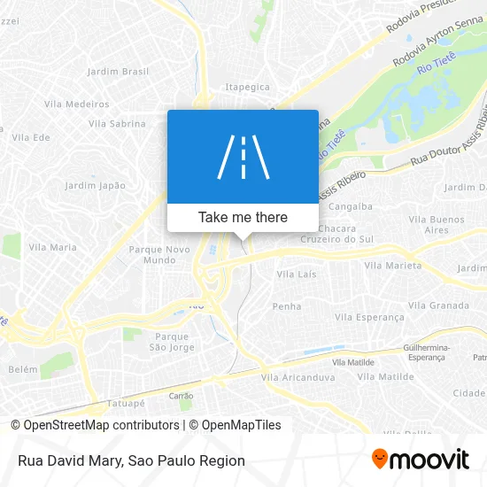 Rua David Mary map