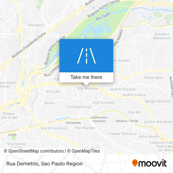 Rua Demetrio map