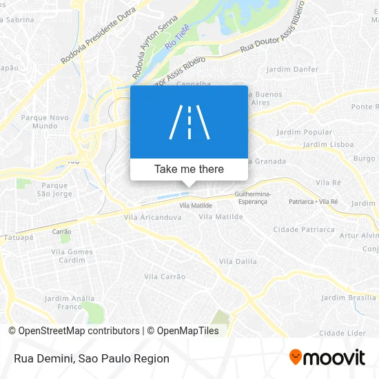 Rua Demini map