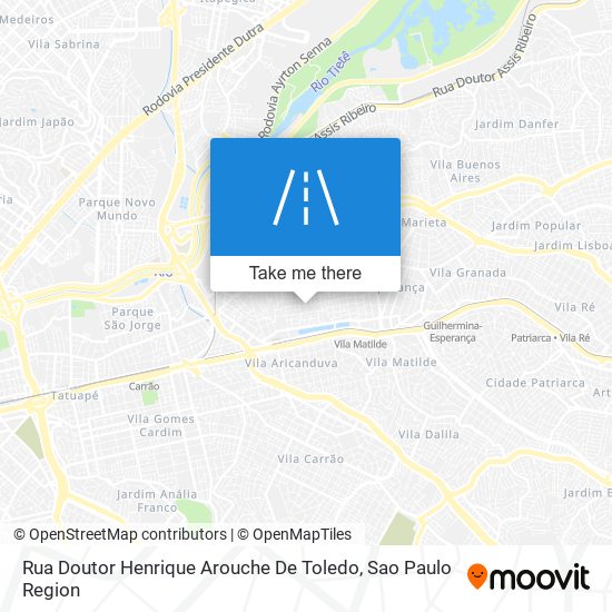 Mapa Rua Doutor Henrique Arouche De Toledo