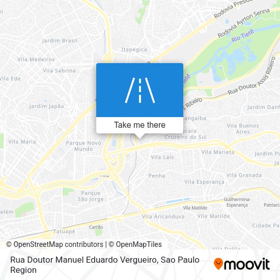 Rua Doutor Manuel Eduardo Vergueiro map