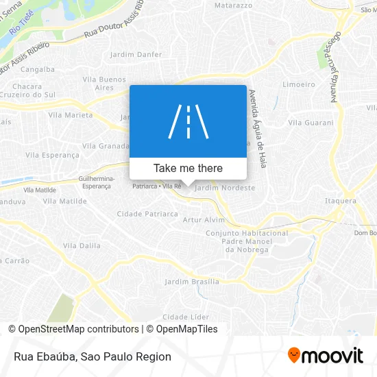 Rua Ebaúba map