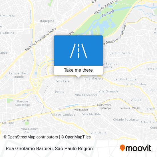 Rua Girolamo Barbieri map
