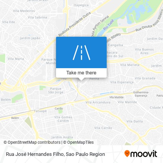 Rua José Hernandes Filho map