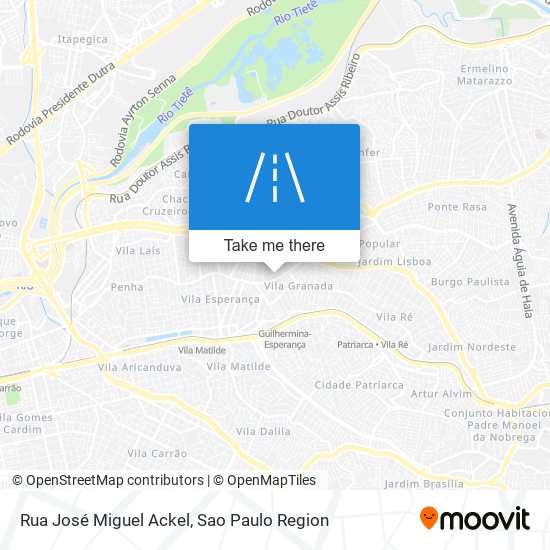 Rua José Miguel Ackel map