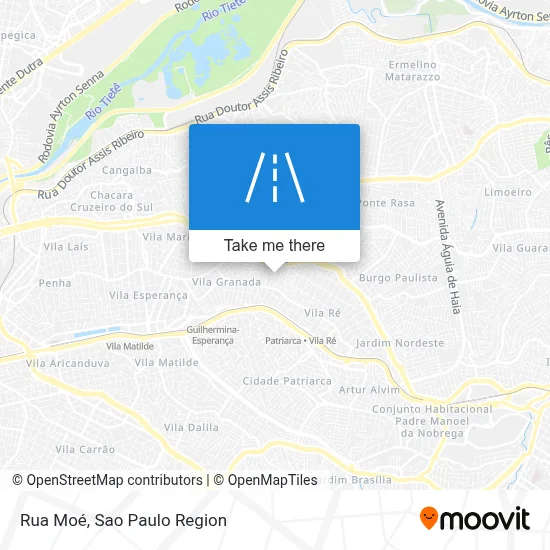 Rua Moé map
