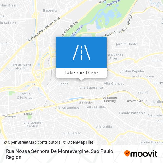 Mapa Rua Nossa Senhora De Montevergine