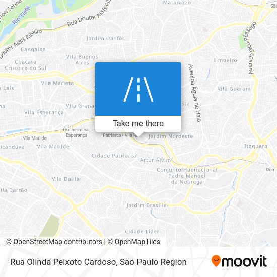 Rua Olinda Peixoto Cardoso map