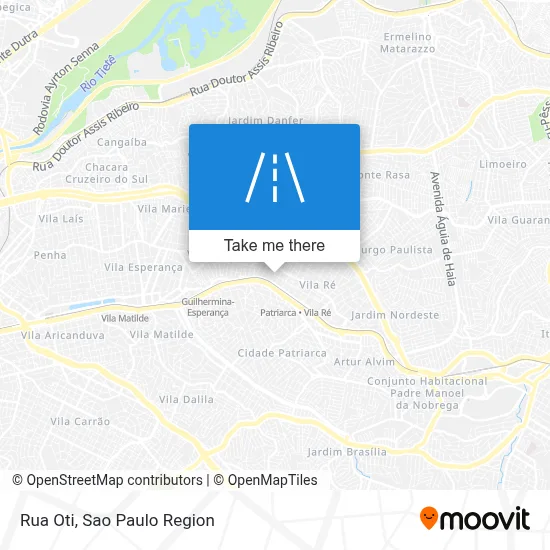 Rua Oti map